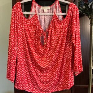 MICHAEL KORS COLD SHOULD CASUAL TOP